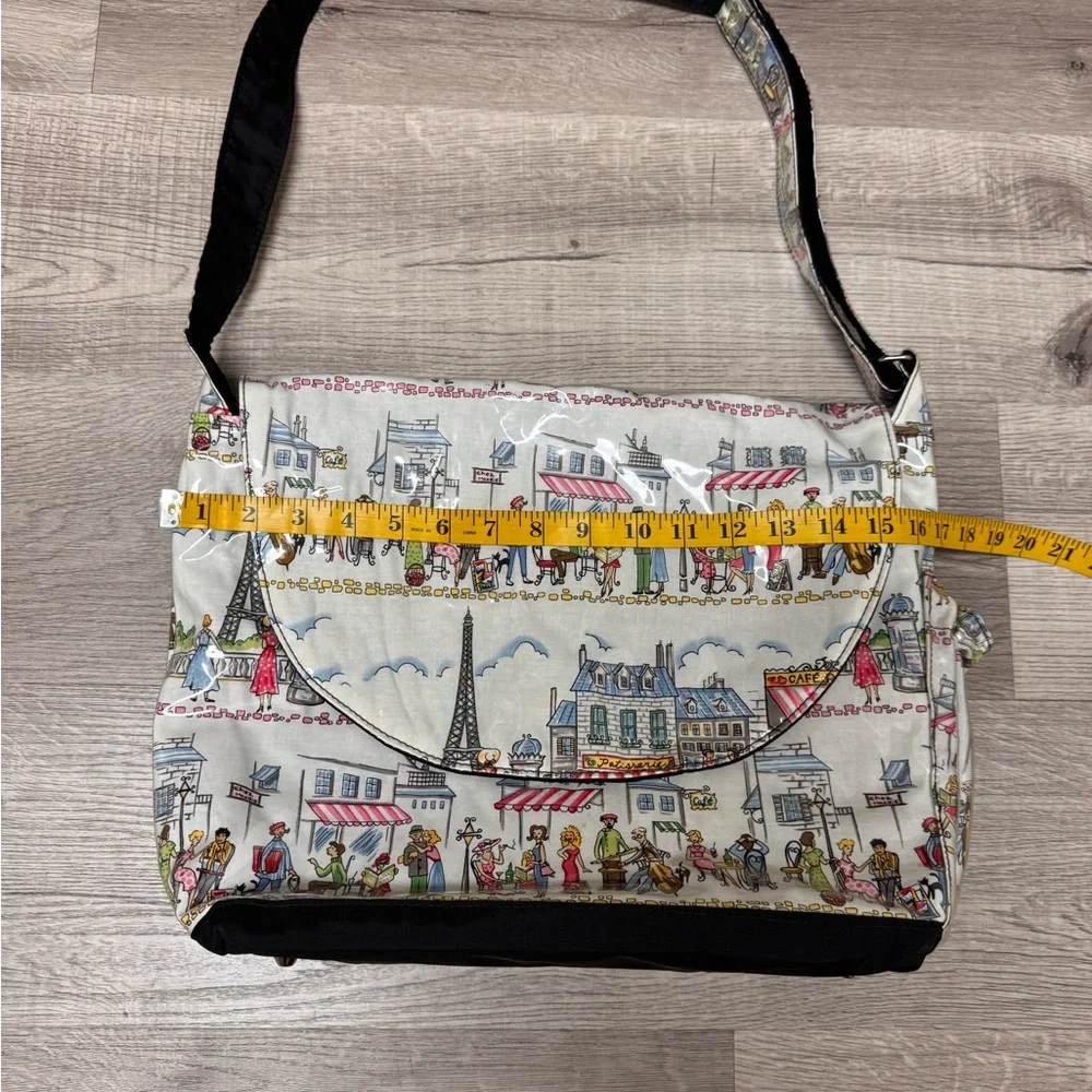 Timi & Leslie by Leslie Newton Parisian Print Baby Messenger Bag